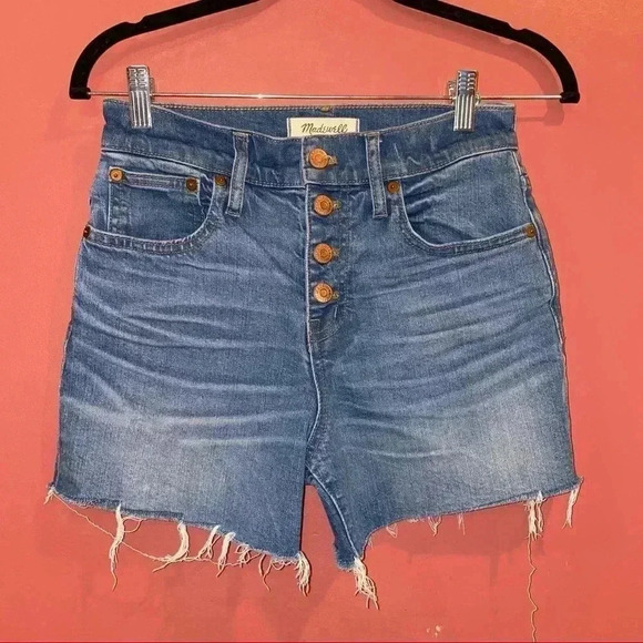 Madewell High Rise Denim Shorts - Picture 1 of 7